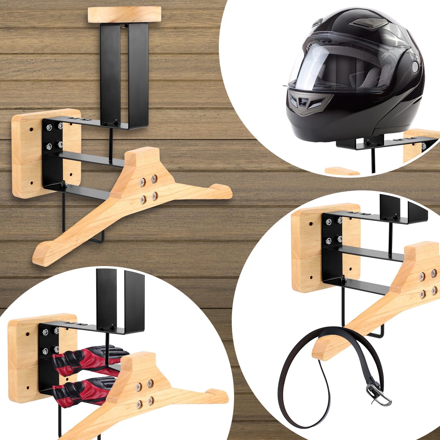 Wood Motorcycle Helmet Holder  - đánh giá và giá Sports Equipment Holder