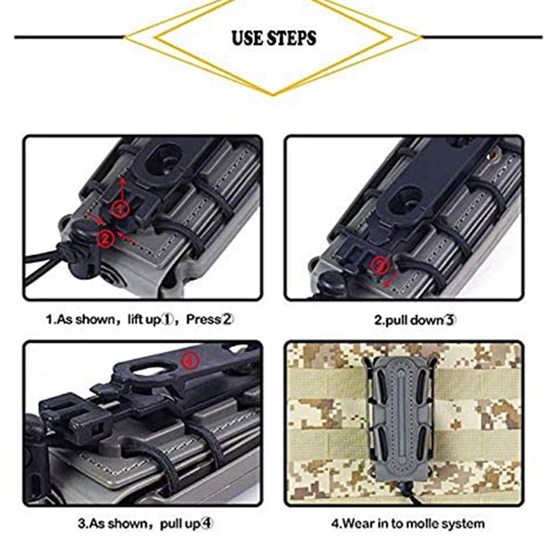 9mmTacticalMolleBeltClipStorag - đánh giá và giá Sports Equipment Holder